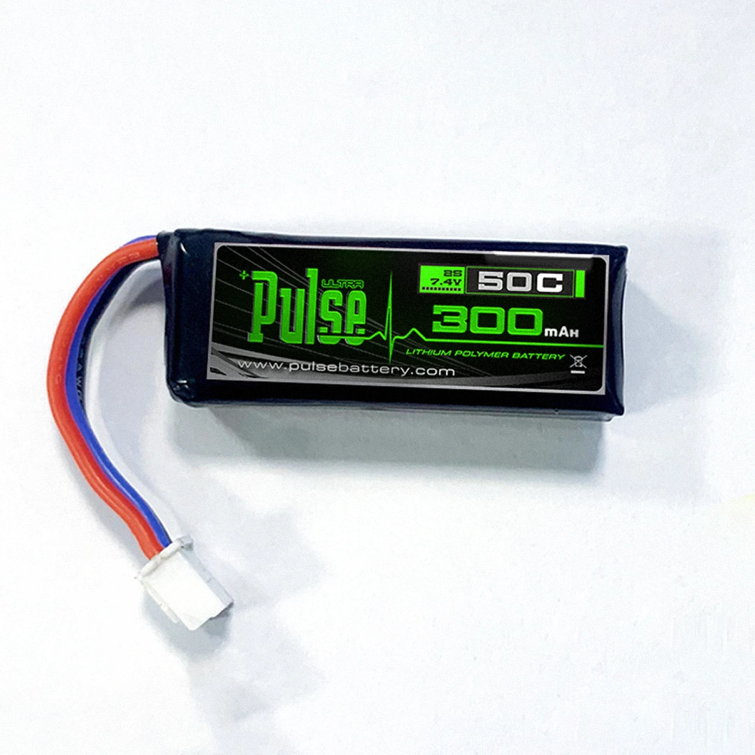 Pulse 300mAh 50C 7.4V 2S Lipo Battery - JST-XH Connector 3 Pulse 300mAh 50C 7.4V 2S Lipo Battery - JST-XH Connector