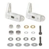 OMP M4 Helicopter Tail Blade Grip Set - Silver -RC Helicopter Shop 4041S
