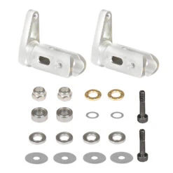 OMP M4 Helicopter Tail Blade Grip Set - Silver