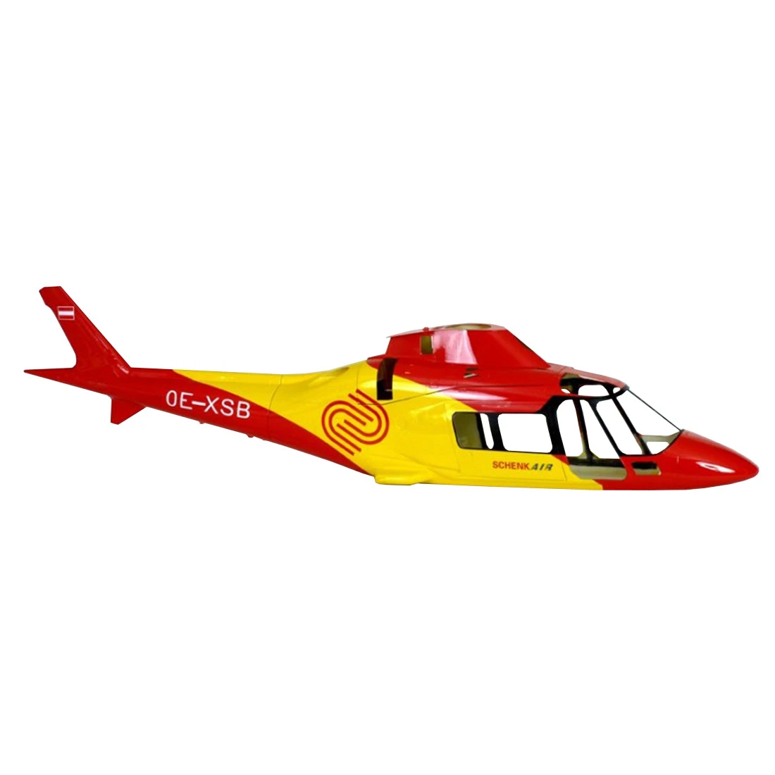 Fiberglass Scale Fuselage AGUSTA A109 .60 (700) Size - SCHENK Color 3 Fiberglass Scale Fuselage AGUSTA A109 .60 (700) Size - SCHENK Color