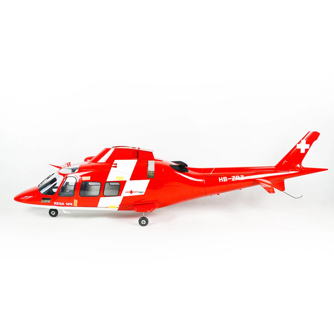 Fiberglass Scale Fuselage AGUSTA A109 .60 (700) Size - REGA Color 3 Fiberglass Scale Fuselage AGUSTA A109 .60 (700) Size - REGA Color