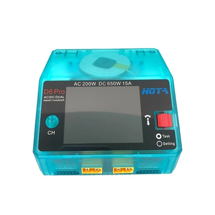 HOTA D6 Pro Wireless AC/DC Charger - Transparent Blue 3 HOTA D6 Pro Wireless AC/DC Charger - Transparent Blue