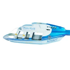 Fiberglass Scale Fuselage BELL-407 .60 (700) Size - DALLAS POLICE Color -RC Helicopter Shop DSC04221 b1
