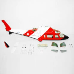 Funkey 550-Size Agusta 109A Scale Fuselage - Coast Guard (include Retractable Landing Gear FK-9659)