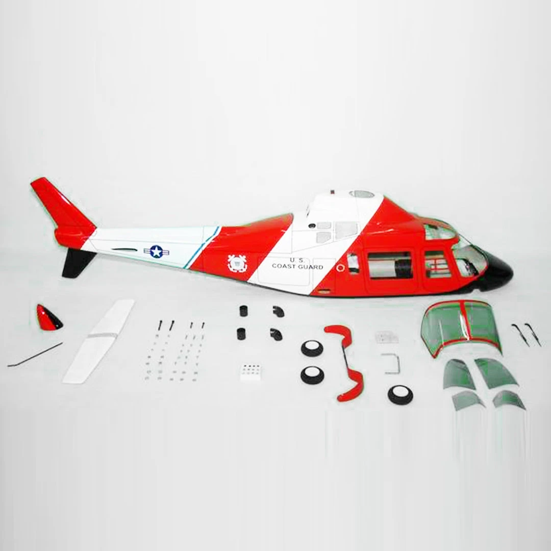Funkey 600-Size Agusta 109A Scale Fuselage - Coast Guard 3 Funkey 600-Size Agusta 109A Scale Fuselage - Coast Guard