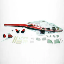 Funkey 700-Size Bell-222 Scale Fuselage - Red (include Retractable Landing Gear FK-9656)