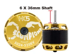 Scorpion HK5-5024-535KV (6 X 36mm Shaft)