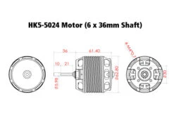 Scorpion HK5-5024-535KV (6 X 36mm Shaft) 9 Scorpion HK5-5024-535KV (6 X 36mm Shaft) -RC Helicopter Shop HK5 5024 535 4