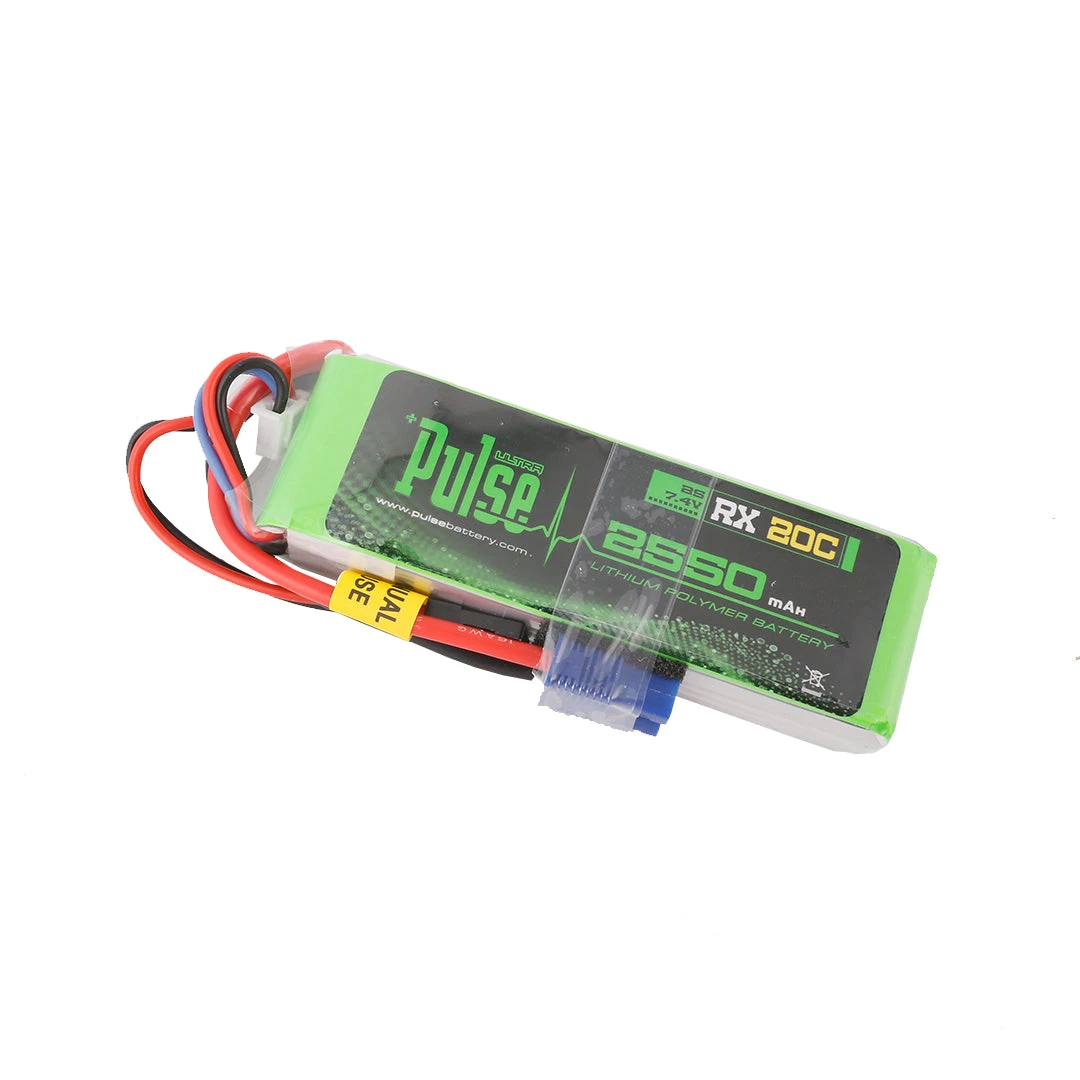 PULSE 2S 2550mAh 20C 7.4V RX LiPo Battery 3 PULSE 2S 2550mAh 20C 7.4V RX LiPo Battery