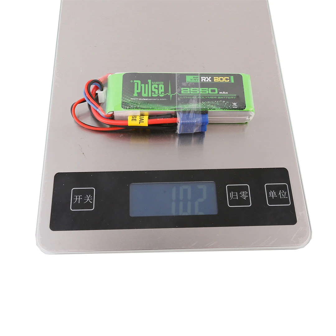 PULSE 2S 2550mAh 20C 7.4V RX LiPo Battery 6 PULSE 2S 2550mAh 20C 7.4V RX LiPo Battery - Image 4