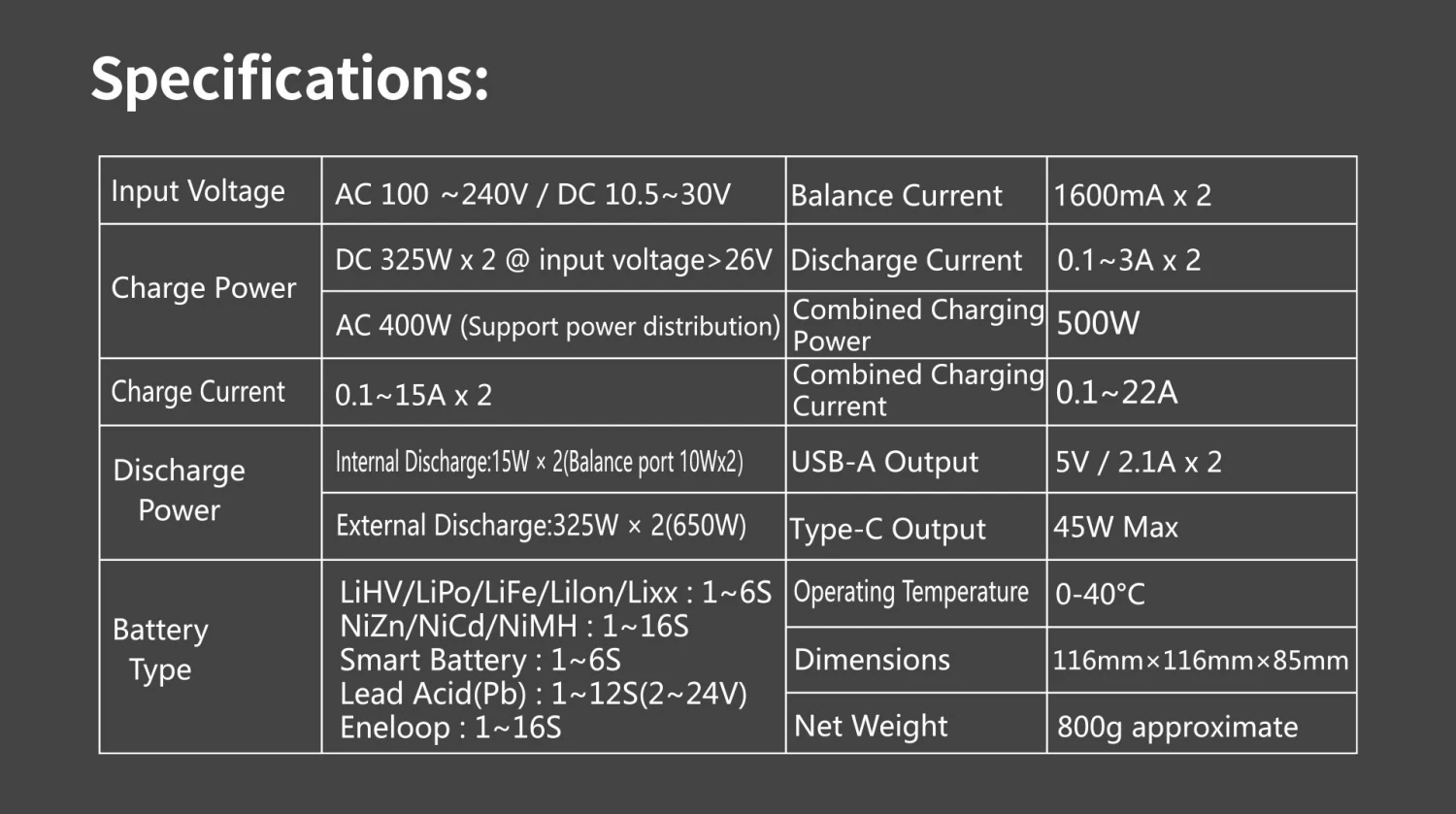 HOTA S6 AC/DC Charger 11 HOTA S6 AC/DC Charger - Image 9