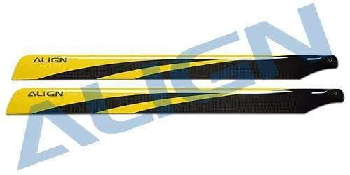Align 650 Carbon Fiber Blades-Yellow 3 Align 650 Carbon Fiber Blades-Yellow
