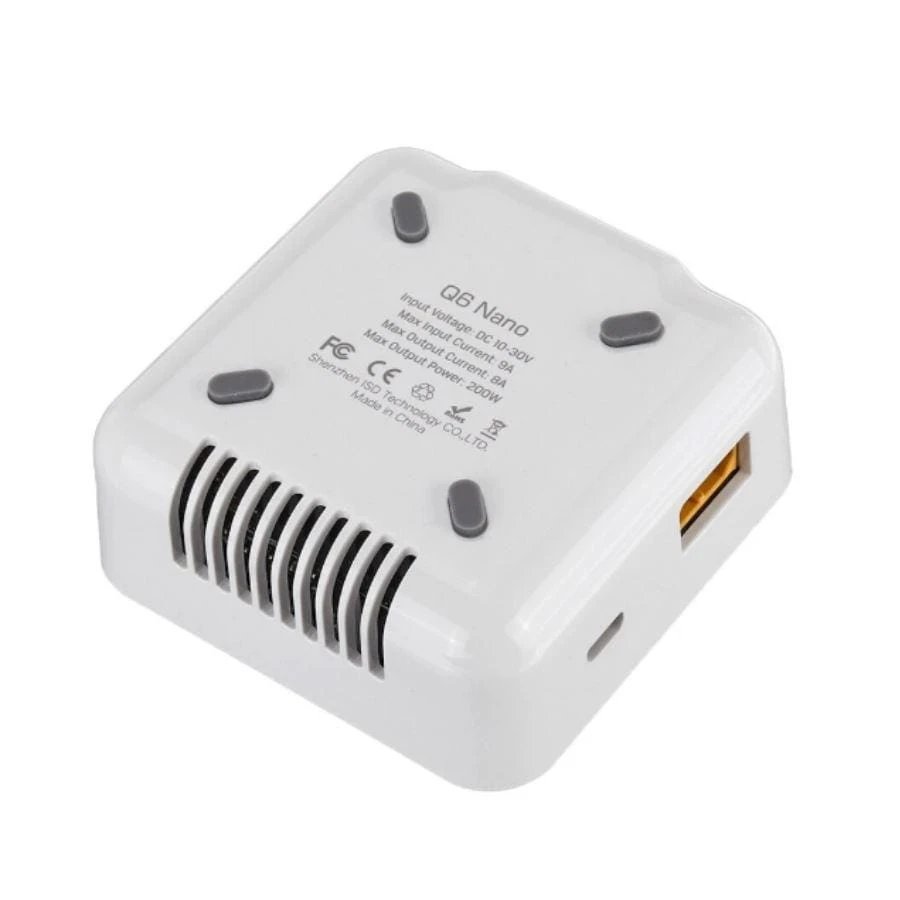 ISDT Q6 Nano BattGo 200W 8A Lipo Battery Charger - White 6 ISDT Q6 Nano BattGo 200W 8A Lipo Battery Charger - White - Image 4