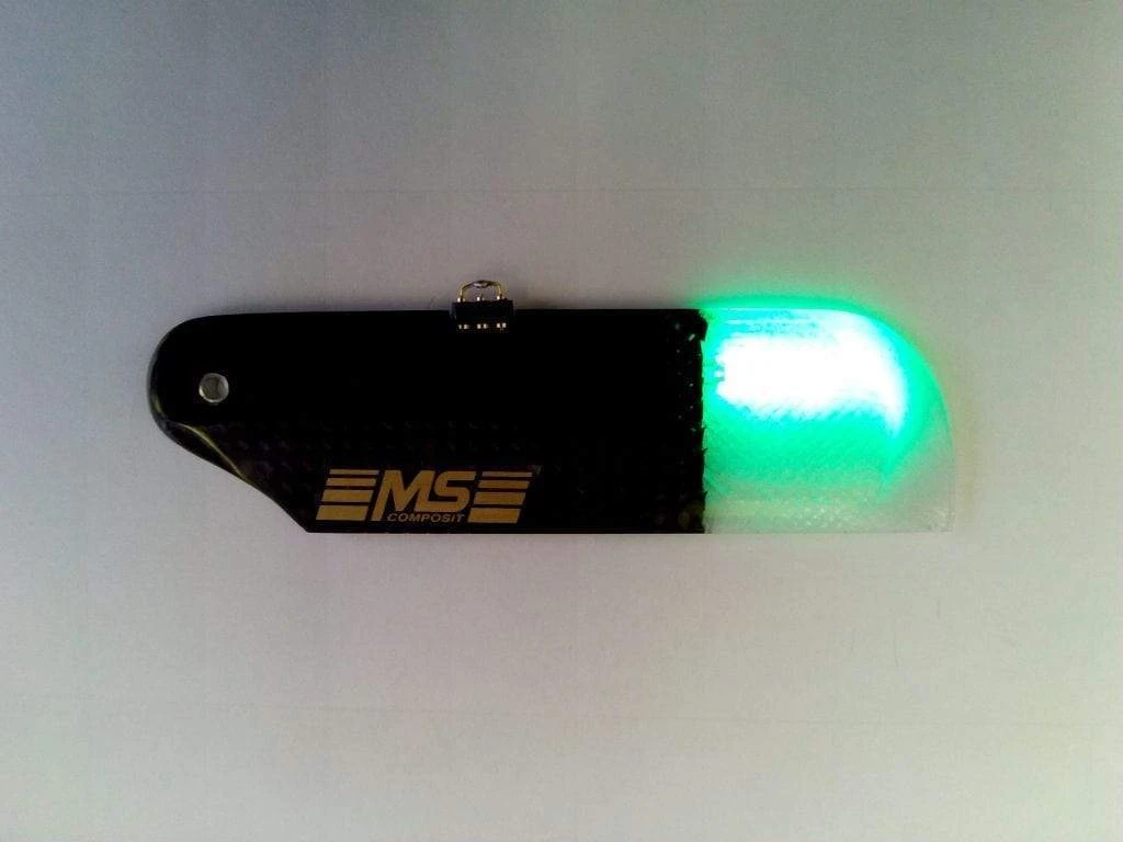 MS Composit Night Tail Blades 106 Mm/5/3-LiPol Green 3 MS Composit Night Tail Blades 106 Mm/5/3-LiPol Green