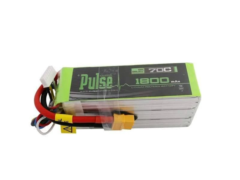 PULSE 1800mAh 70C 22.2V 6S LiPo Battery - XT60 Connector 3 PULSE 1800mAh 70C 22.2V 6S LiPo Battery - XT60 Connector