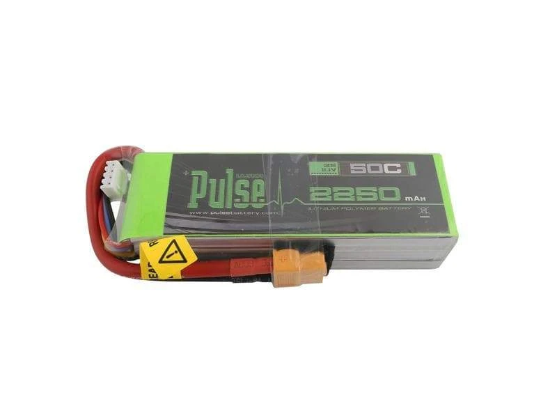 PULSE 2250mAh 50C 11.1V 3S LiPo Battery - XT60 Connector 3 PULSE 2250mAh 50C 11.1V 3S LiPo Battery - XT60 Connector