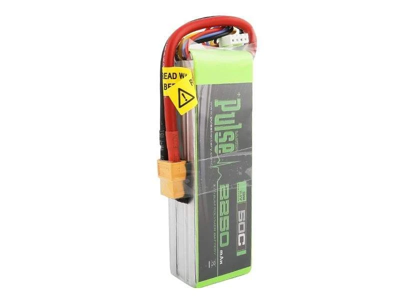 PULSE 2250mAh 50C 11.1V 3S LiPo Battery - XT60 Connector 4 PULSE 2250mAh 50C 11.1V 3S LiPo Battery - XT60 Connector - Image 2