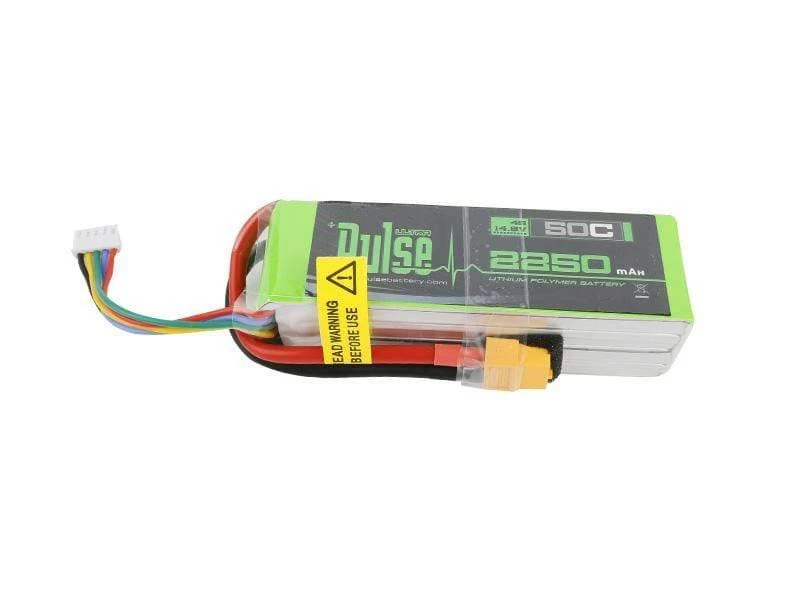 Pulse 2250mah 50C 14.8V 4S Lipo Battery - XT60 Connector 3 Pulse 2250mah 50C 14.8V 4S Lipo Battery - XT60 Connector