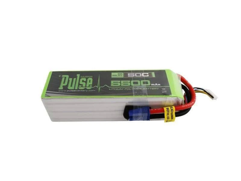PULSE 5500mAh 50C 22.2V 6S LiPo Battery - EC5 Connector 3 PULSE 5500mAh 50C 22.2V 6S LiPo Battery - EC5 Connector
