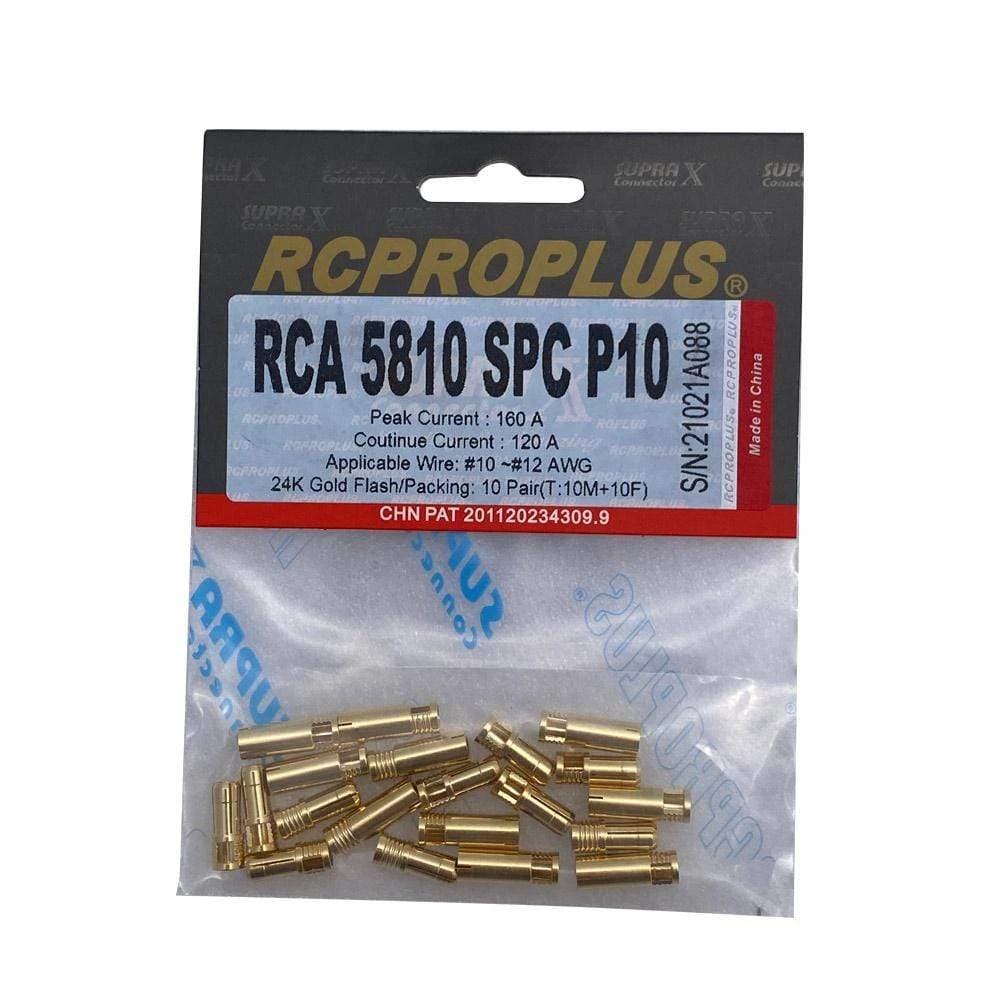 RCPROPLUS 5mm Bullet Connector - 10 Sets (10-12AWG) 3 RCPROPLUS 5mm Bullet Connector - 10 Sets (10-12AWG)
