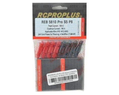 RCPROPLUS Pro-S5 Supra X Battery Connectors 10-12AWG (4 Sets) 3 RCPROPLUS Pro-S5 Supra X Battery Connectors 10-12AWG (4 Sets)
