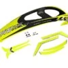 RAW KSE YELLOW CANOPY WITH STICKERS 2 RAW KSE YELLOW CANOPY WITH STICKERS -RC Helicopter Shop sab heli division raw kse yellow canopy with stickers 28637091168333
