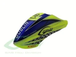 SAB Airbrush Canopy (Yellow/Blue) For Goblin 380