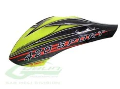 SAB Canomod Airbrush Canopy SAB Yellow/Black - Goblin 420 Sport
