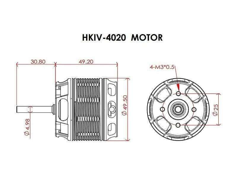 Scorpion HKIV-4020-1320KV Brushless Motor 4 Scorpion HKIV-4020-1320KV Brushless Motor - Image 2