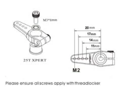 Xpert Servo Horn (25T) 7 Xpert Servo Horn (25T) -RC Helicopter Shop xpert servo xpert servo horn 25t 28474562510925